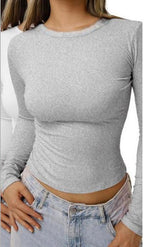 Women's Long Sleeve Round Neck T-Shirt