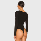 Long Sleeve Open Shoulder Bodysuit