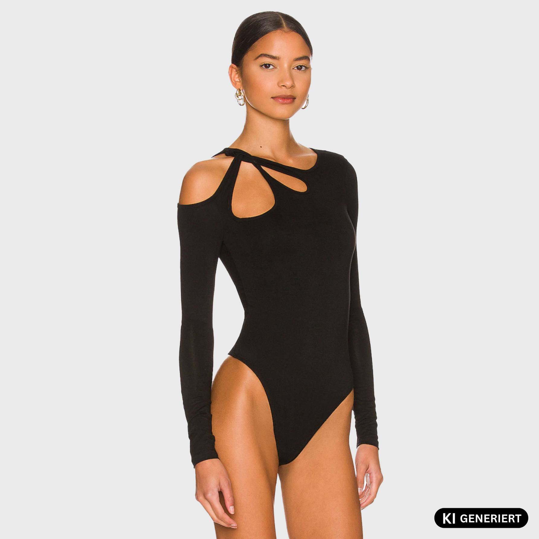 Long Sleeve Open Shoulder Bodysuit