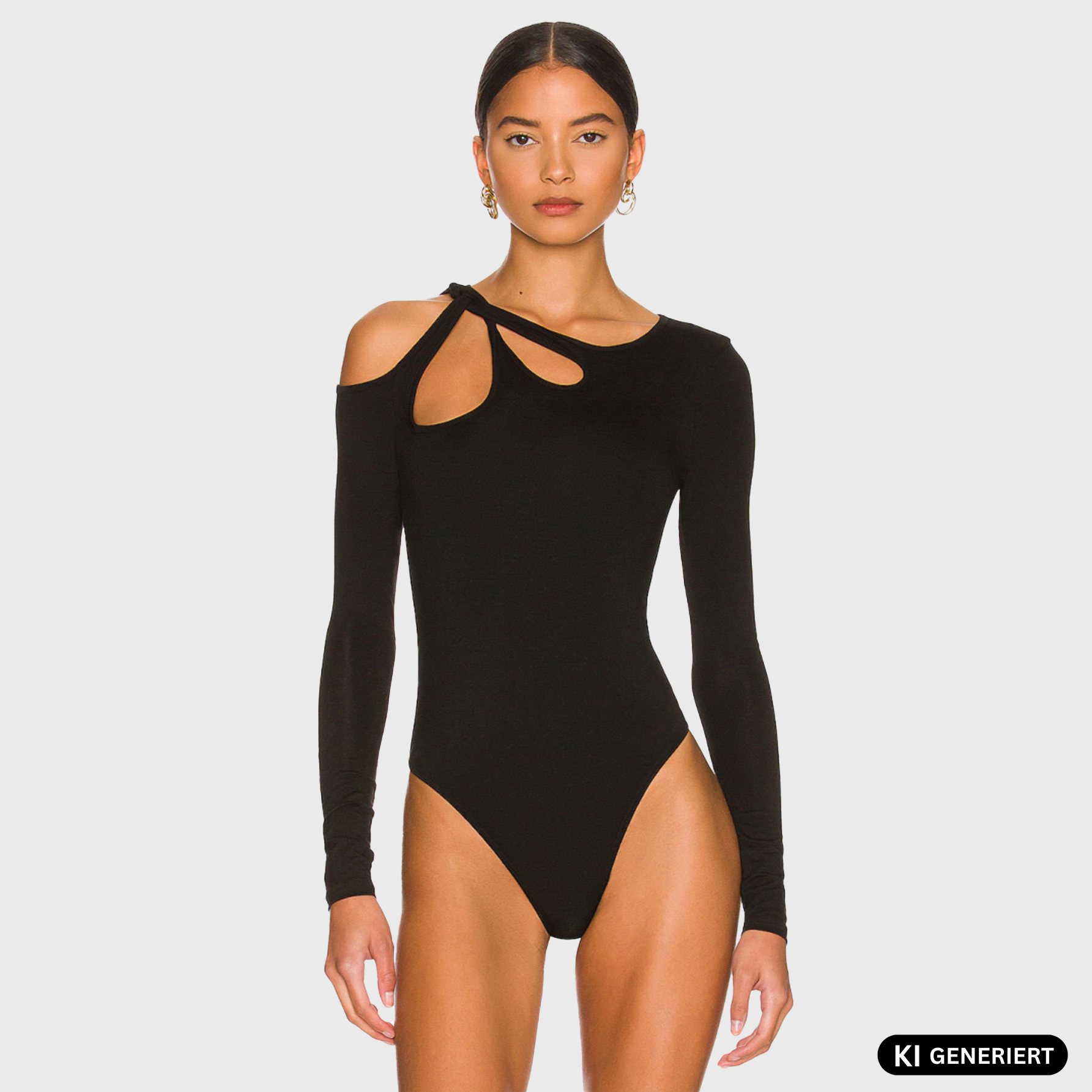 Long Sleeve Open Shoulder Bodysuit