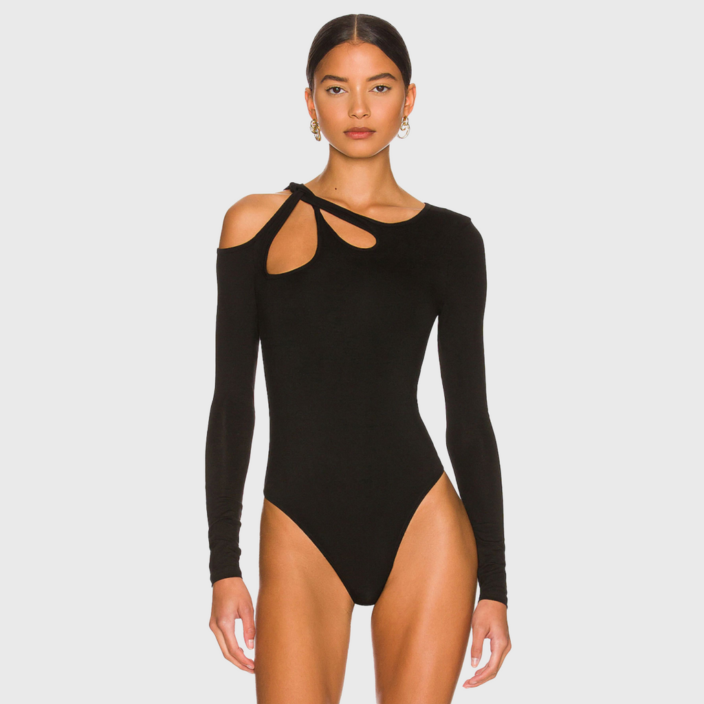 Long Sleeve Open Shoulder Bodysuit