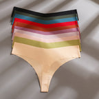 Seamless Ice Silk Women's Thong Underwear