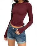 Women's Long Sleeve Round Neck T-Shirt