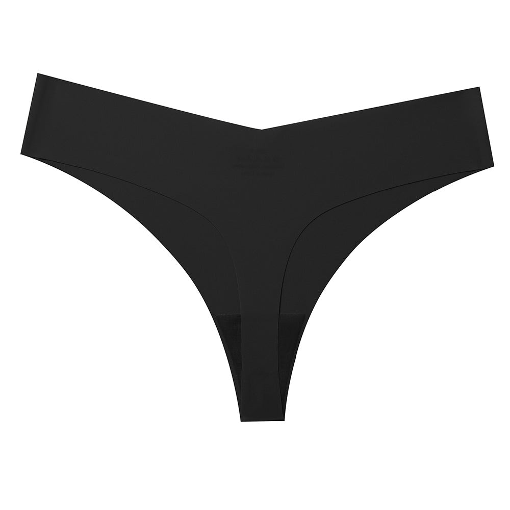 Seamless Ice Silk Women's Thong Underwear