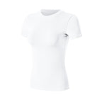 Bare-chested yoga shirt with short sleeves