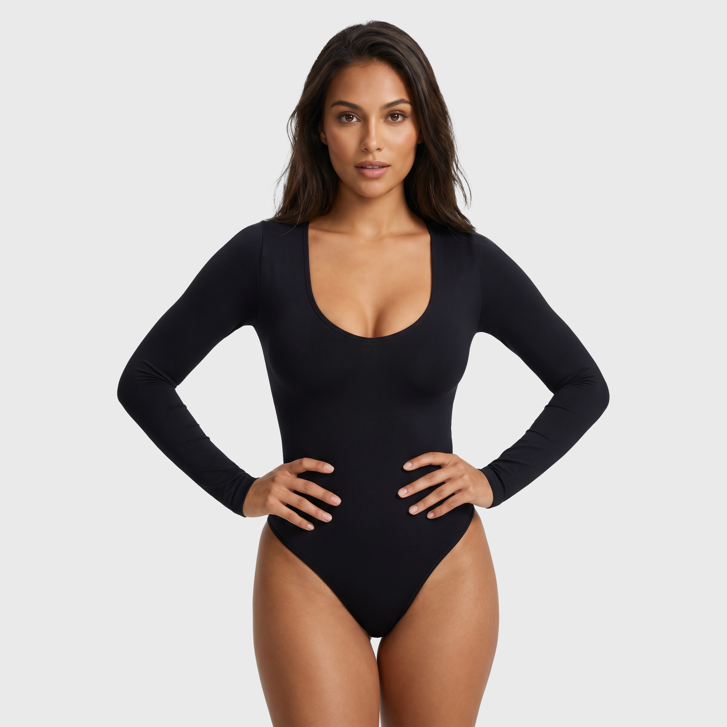 Long Sleeve Scoop Neck Bodysuit