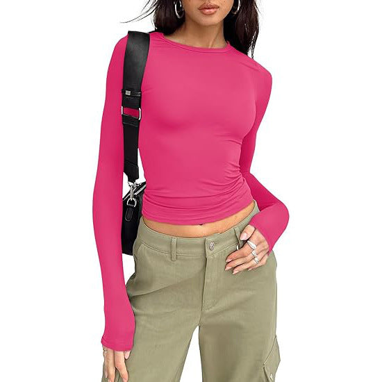 Women's Long Sleeve Round Neck T-Shirt