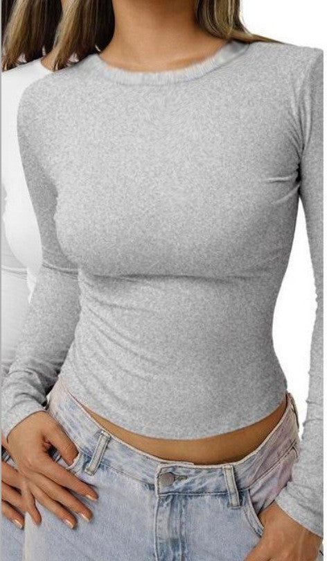 Women's Long Sleeve Round Neck T-Shirt