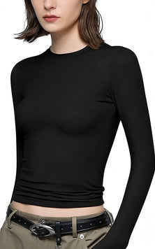 Women's Long Sleeve Round Neck T-Shirt