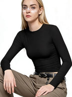 Women's Long Sleeve Round Neck T-Shirt