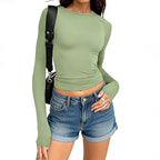 Women's Long Sleeve Round Neck T-Shirt
