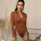 Women's Fleece-Lined Long Sleeve Jumpsuit