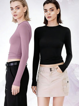 Women's Long Sleeve Round Neck T-Shirt