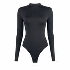 Long Sleeve Half-Zip Bodysuit