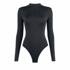 Long Sleeve Half-Zip Bodysuit