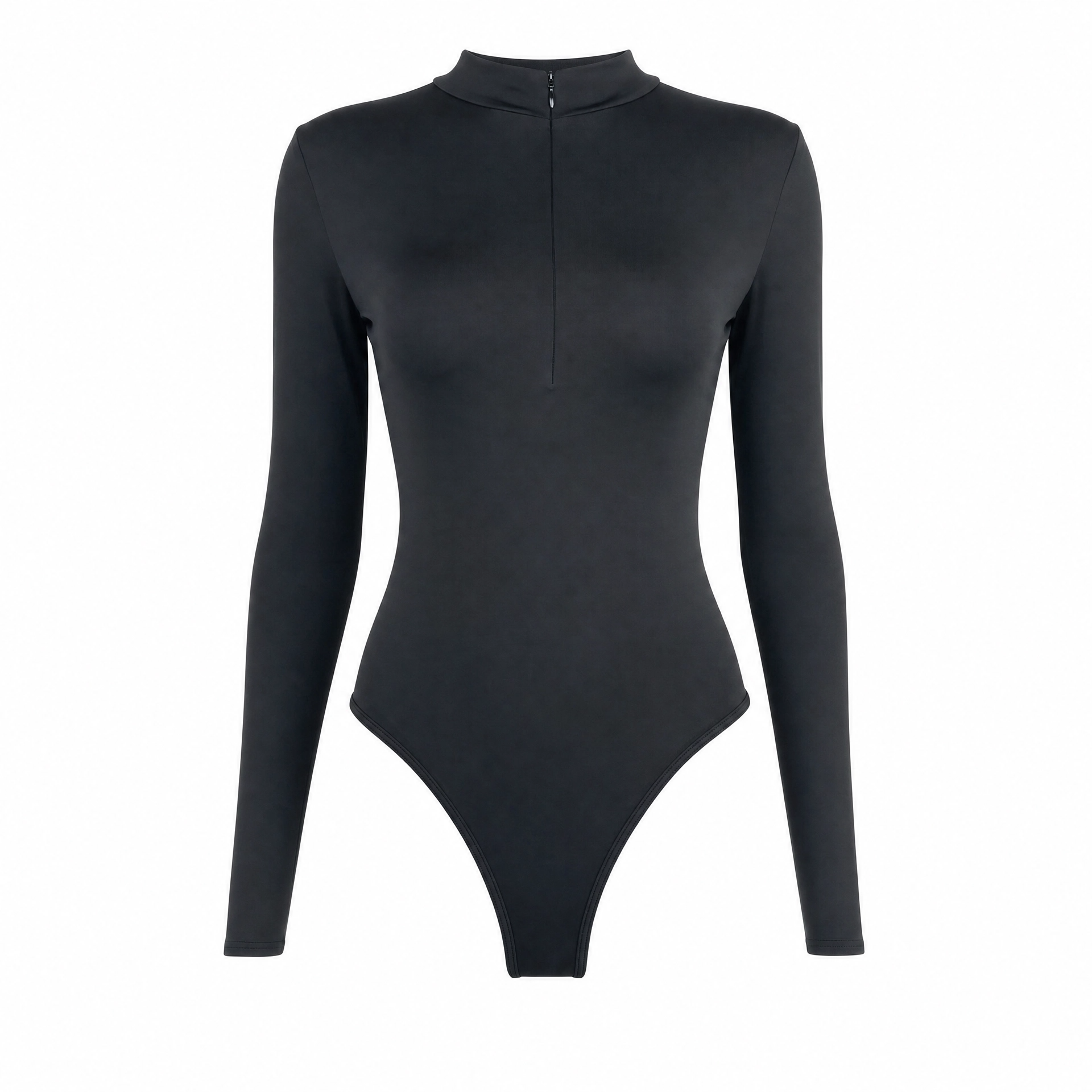 Long Sleeve Half-Zip Bodysuit