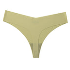 Seamless Ice Silk Women's Thong Underwear