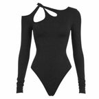 Langarm Bodysuit mit Schulter-Design