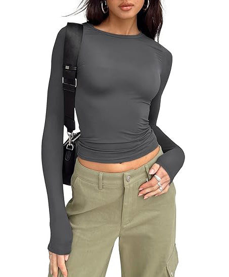 Women's Long Sleeve Round Neck T-Shirt