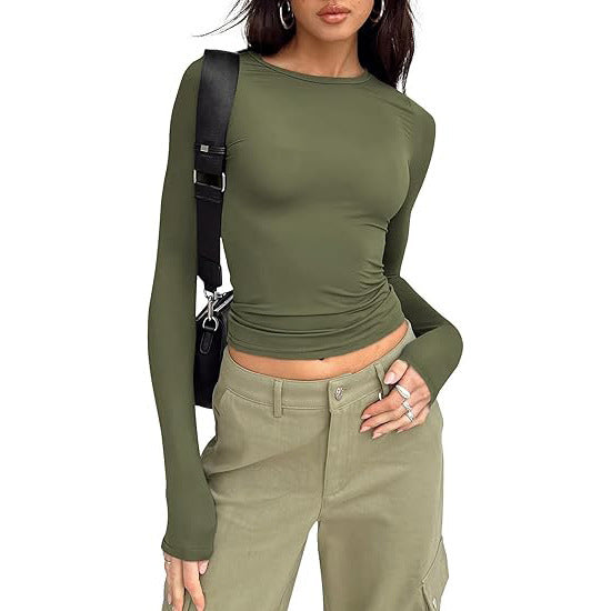 Women's Long Sleeve Round Neck T-Shirt