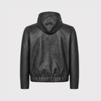 Hooded Leather Jacket