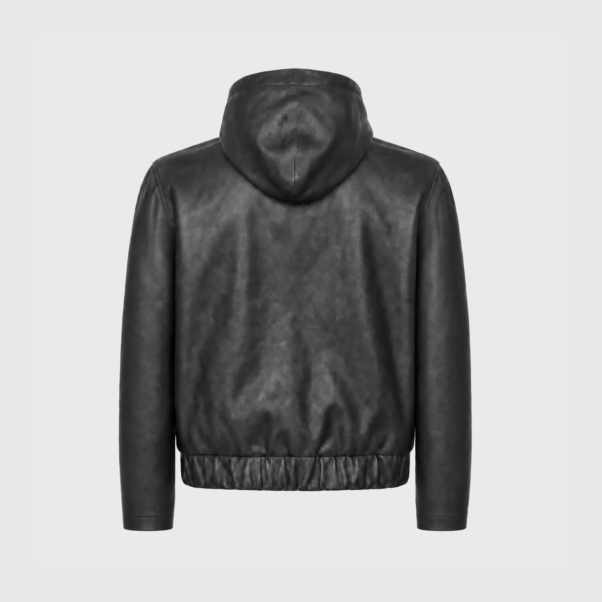 Hooded Leather Jacket