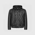 Hooded Leather Jacket