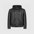 Hooded Leather Jacket
