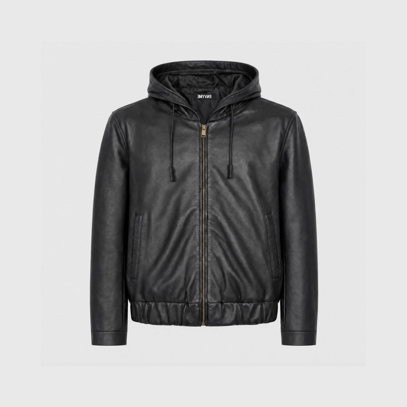 Hooded Leather Jacket