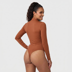 Long Sleeve Half-Zip Bodysuit