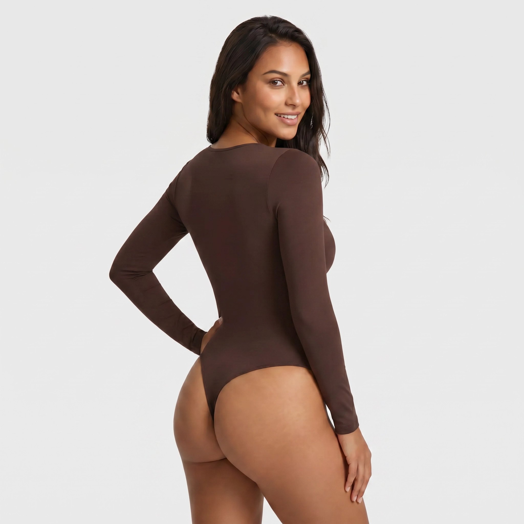 Long Sleeve Scoop Neck Bodysuit