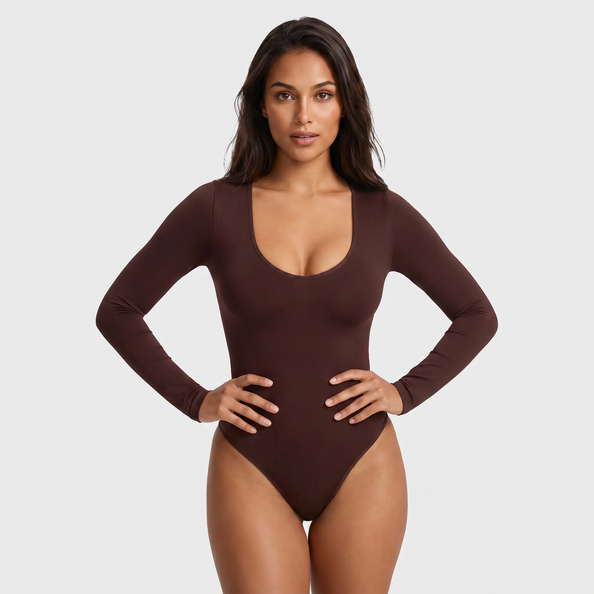Long Sleeve Scoop Neck Bodysuit