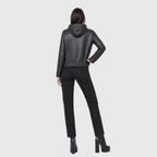 Hooded Leather Jacket