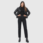 Hooded Leather Jacket