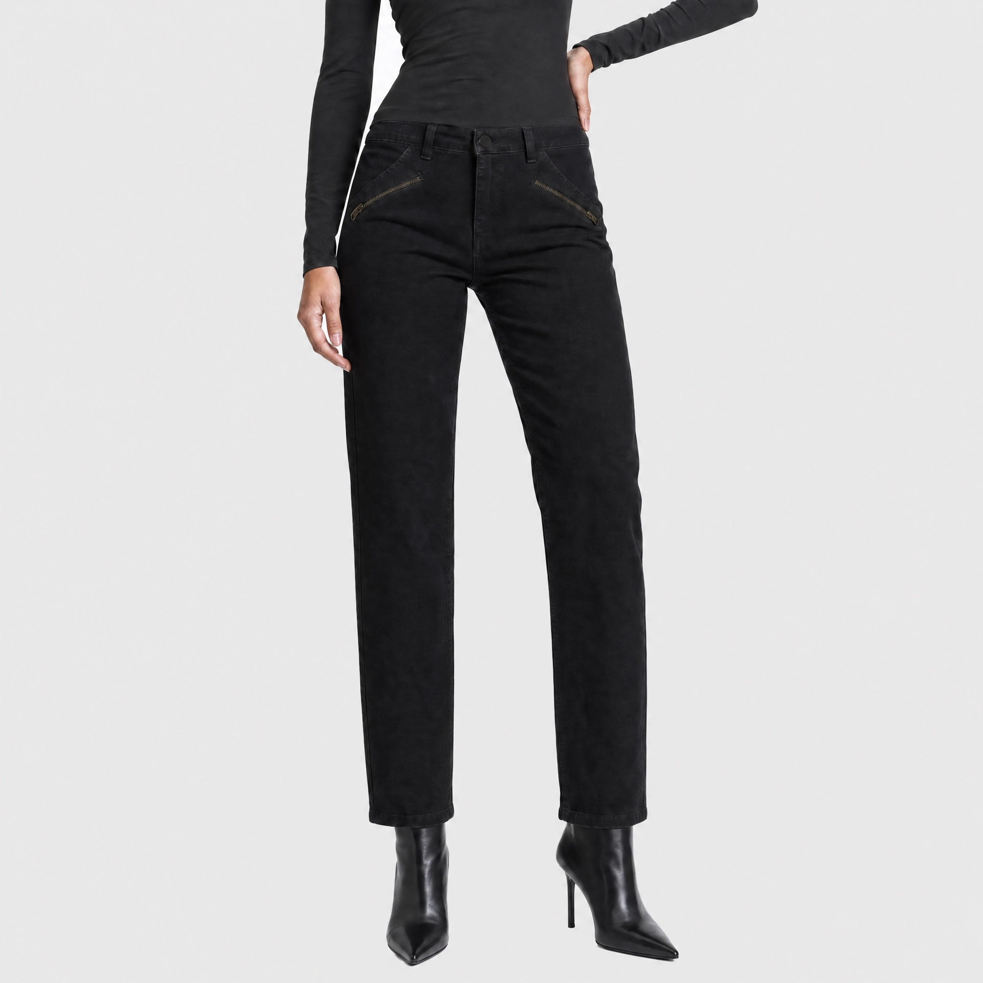 Zip Pocket Denim Jeans