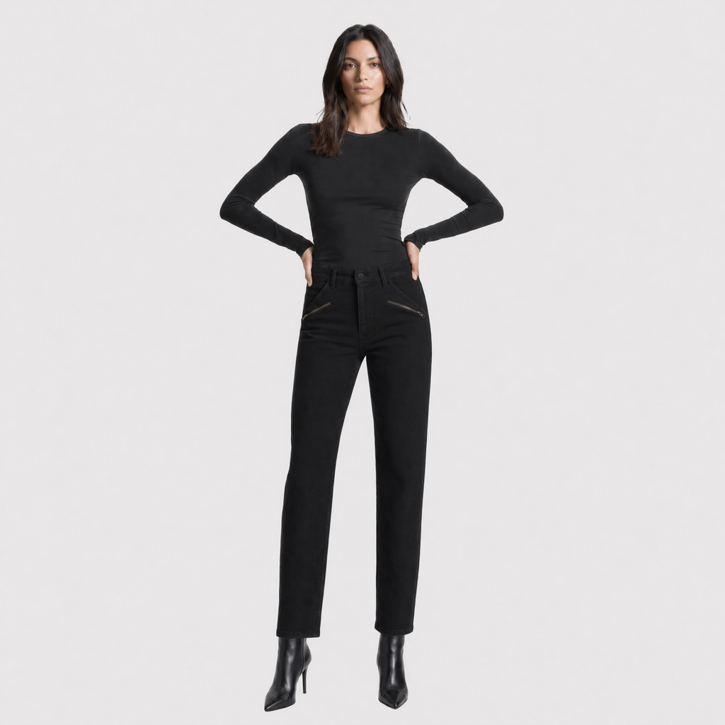 Zip Pocket Denim Jeans