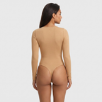 Long-Sleeve Scoop-Neck Bodysuit
